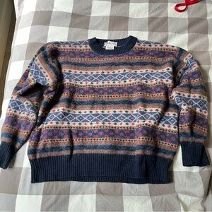 Chagall Knit Nordic Pullover Crewneck Sweater Made in Italy
